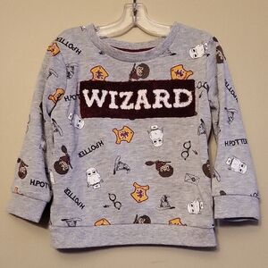 Harry Potter "Wizard" grey crew neck sweatshirt